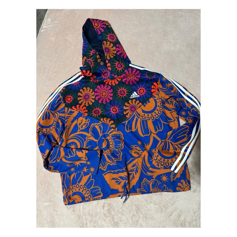 Adidas Farm Rio floral multicolor leggings and hoodie set